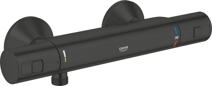 Productafbeelding Grohe Precision Start QuickFix thermostatische kraan voor douche, mat zwart