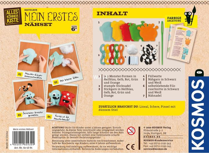Image du produit Kosmos Mon premier kit de couture