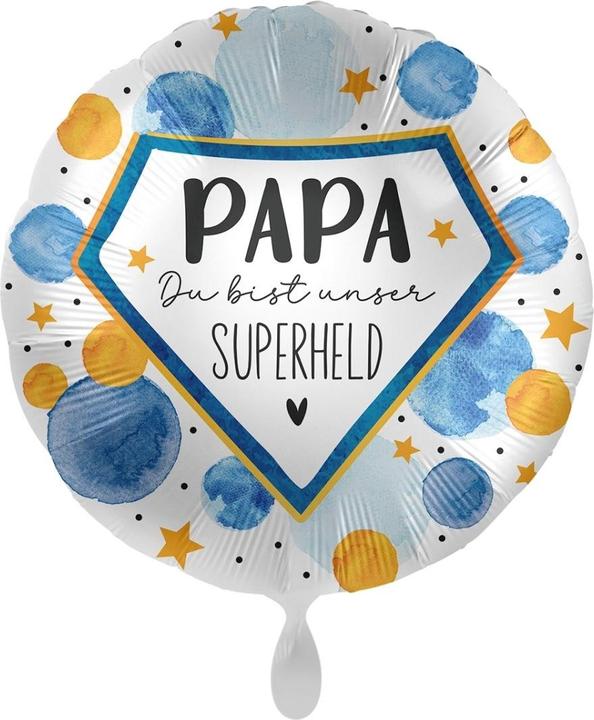 Produktbild Premioloon Folienballon Papa, du bist unser Superheld - 43cm - leer