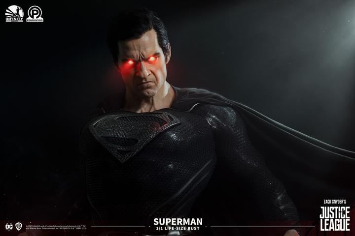 Immagine prodotto Infinity Studios Snyder's Justice League "Superman - Versione Nera" 1/1 Busto a grandezza naturale
