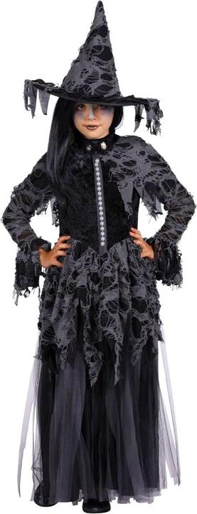 Image du produit Thetru robe de fille vaudou sorcière, la mort, noir (116, 128)