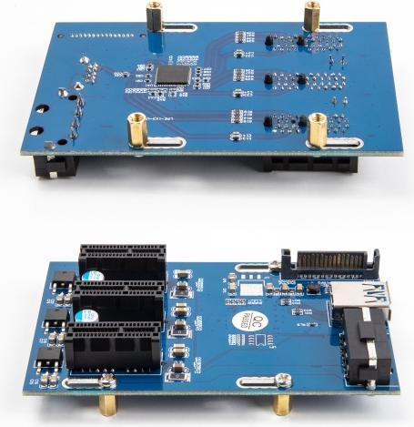 Actual product image Delock Riser card PCI Express x1 to 3 x PCIe x1 with 50 cm USB cable