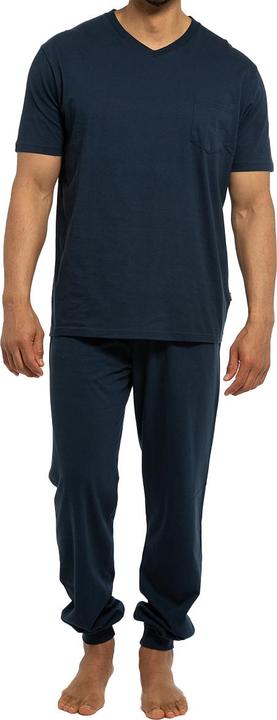 Actual product image Ammann Organic Cotton pajamas - T-shirt with pants long with cuffs (L)