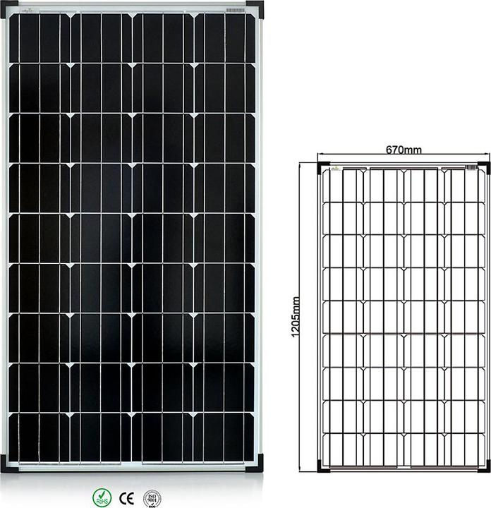 Immagine prodotto Offgridtec Sistema solare da 130 Watt Basic 130W / 12V (130 W)