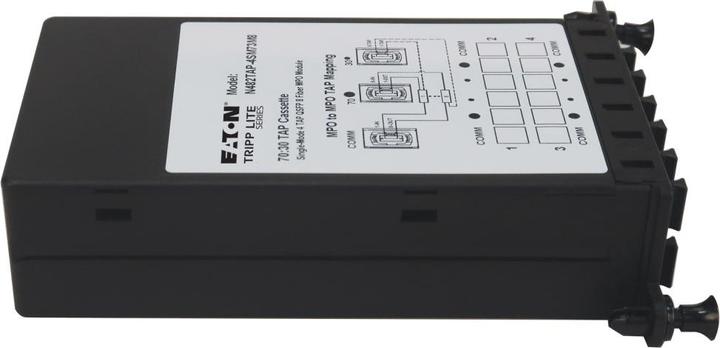 Immagine prodotto Eaton Cassetta TAP in fibra TRIPPLITE - Singlemode 8 fibre da MPO a MPO 4 porte di monitoraggio 70/30