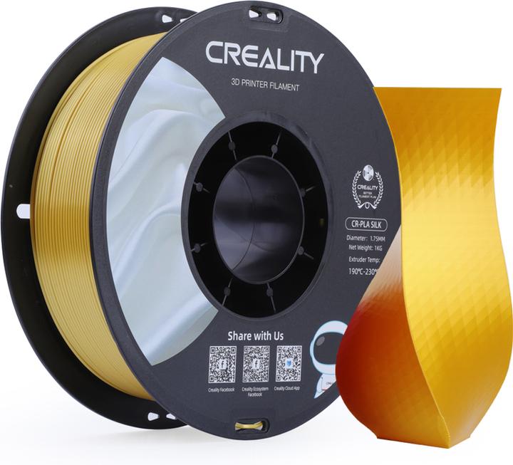 Creality Silk Gold (PLA, 1.75 mm, 1000 g, Or)
