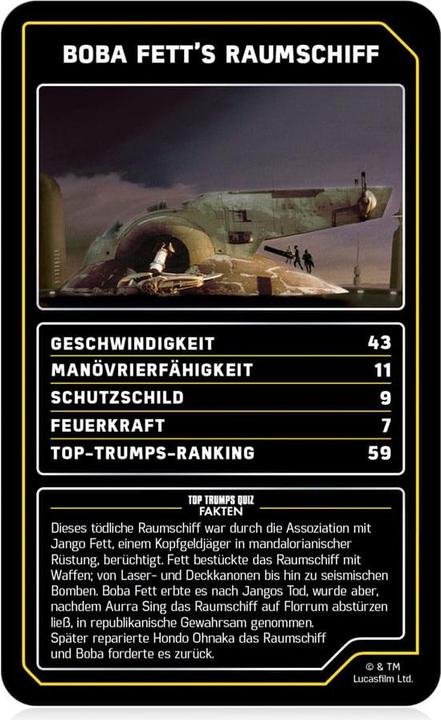 Image du produit Winning Moves Top Trumps Collectables Star Wars Vaisseaux spatiaux (Allemand)