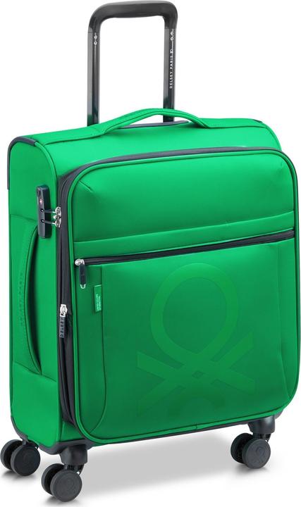 Actual product image Delsey ParisxUnited Colors of Benetton Colour Block 4-wheel cabin trolley S 55 cm with stretch fold (43 l, Hand luggage (up to 50 litres))