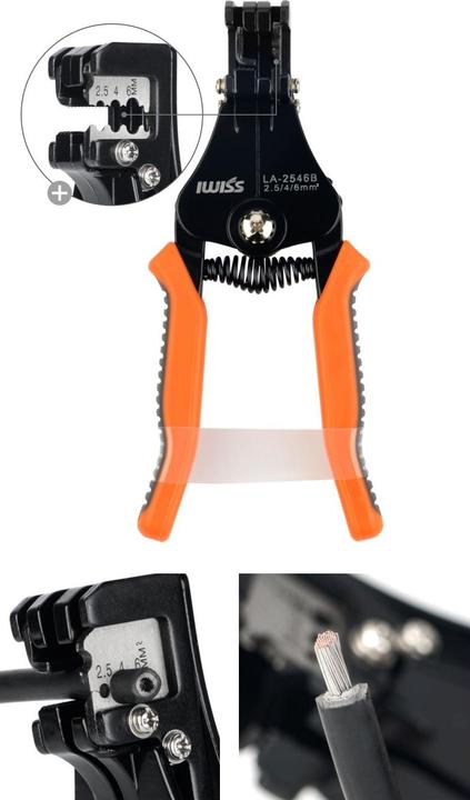 Actual product image Iwiss FSPV-1 Solar Cable Crimp Tool Kit MC4 Solar Connector (Solar system mounting material)