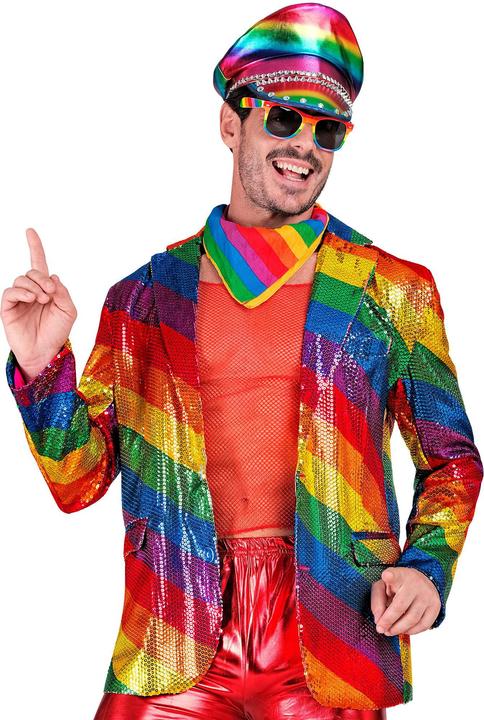 Produktbild Widmann Pailletten Jackett in Regenbogen Muster (XXL)