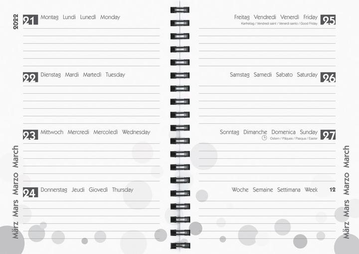 Actual product image Biella Student Agenda Wire-O (A5, German, French, Italian, English)