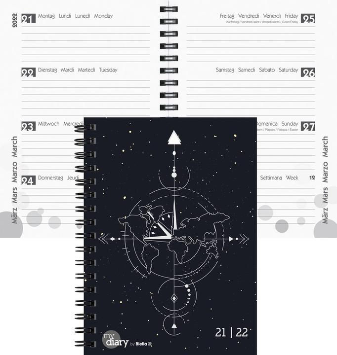 Actual product image Biella Student Agenda Wire-O (A5, German, French, Italian, English)
