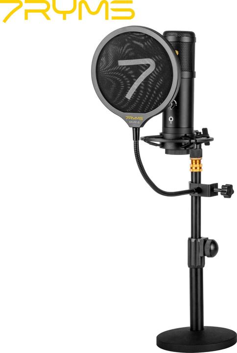 Image du produit 7Ryms Filtre pop microphone ajustable à 360° avec bouclier de masque double couche