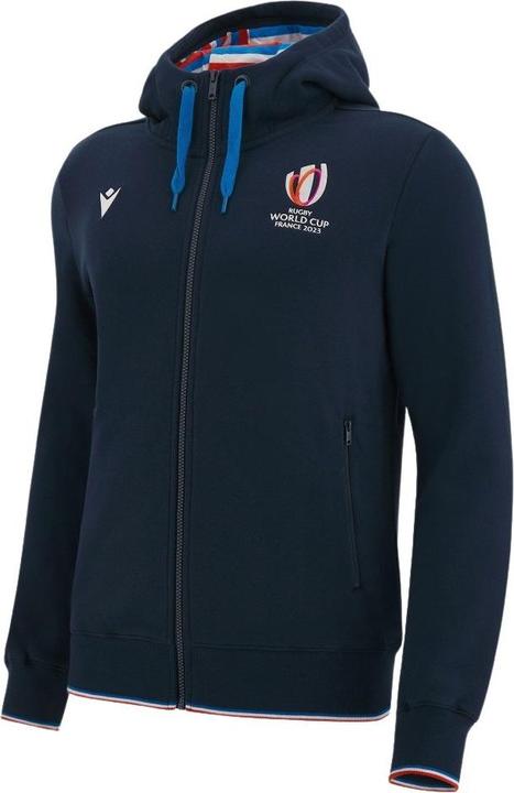 Macron sweatshirt it kapuze und reissverschluss acron rwc frankreich 2023 (M)