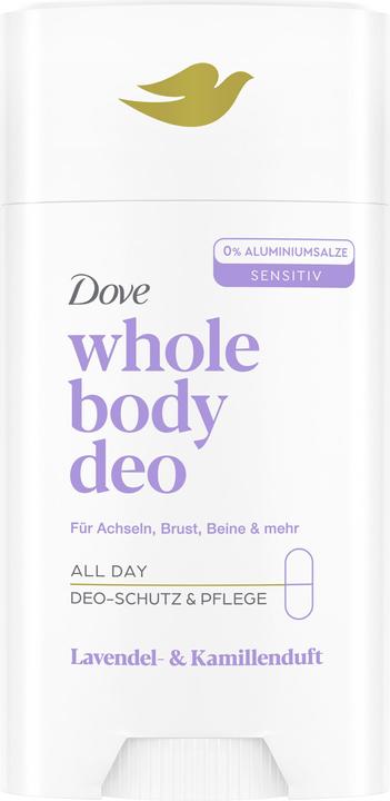 Dove Whole Body Deodorant Stick Lavendel- & Kamillenduft ohne Aluminiumsalze 75 ml (Stick, 75 ml)