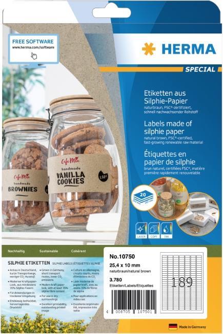 Produktbild HERMA Graspapier Etiketten A4