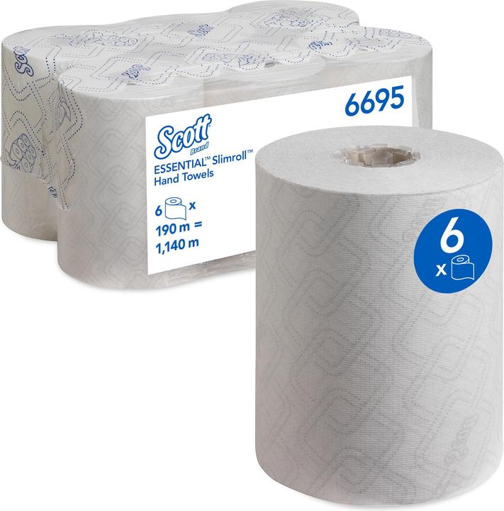 Kimberly-Clark SCOTT Essential SLIMROLL Hand Towel Wht (1 x)