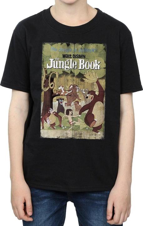 Actual product image Disney Boys The Jungle Book Retro Poster T-Shirt (140, 146)