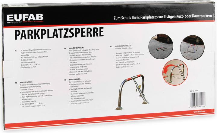 Produktbild EAL Parkplatzsperre