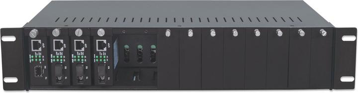 Image du produit Intellinet Boîtier de convertisseur de média 14 slots 48,26 cm 19 pouces rack 2U alimentation redondante