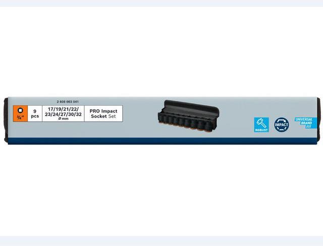 Actual product image Bosch Professional Zubehör PRO Impact socket set (19 mm, 32 mm, 23 mm, 22 mm, 17 mm, 30 mm, 21 mm, 27 mm, 24 mm)