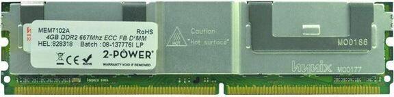 Produktbild 2-Power 4GB DDR2 667MHz FBDIMM (1 x 4GB, 667 MHz, DDR2-RAM, FB-DIMM)