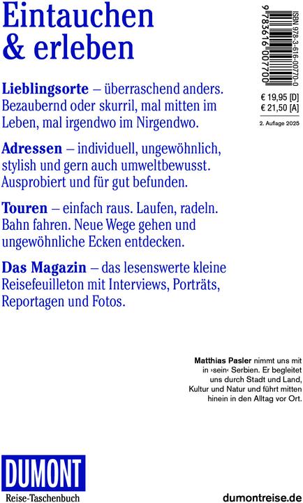Label énergétique Reise-Taschenbuch Reiseführer Serbien