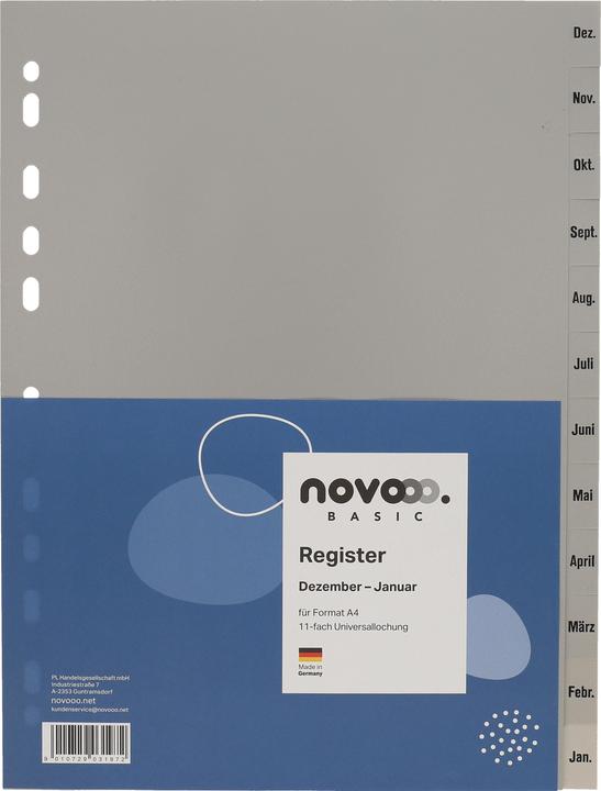 Immagine prodotto Novooo Indice PP grigio A4