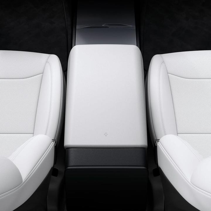 Produktbild Spigen Tesla Armrest Cover white - Tesla Model 3 2024