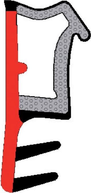 Trelleborg Dichtprofil L3000,150m,TSP-FOAM,schwarz