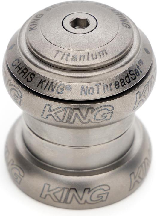 Image du produit Chris King NoThreadSet Titan Steuersatz, Edelstahl-Lager, 1 1/8", GripLock, Bold, EC34/28.6 | EC34/3