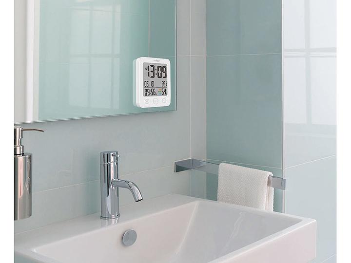Immagine prodotto Infactory Orologio da bagno digitale con termometro/igrometro e display LCD, IP54