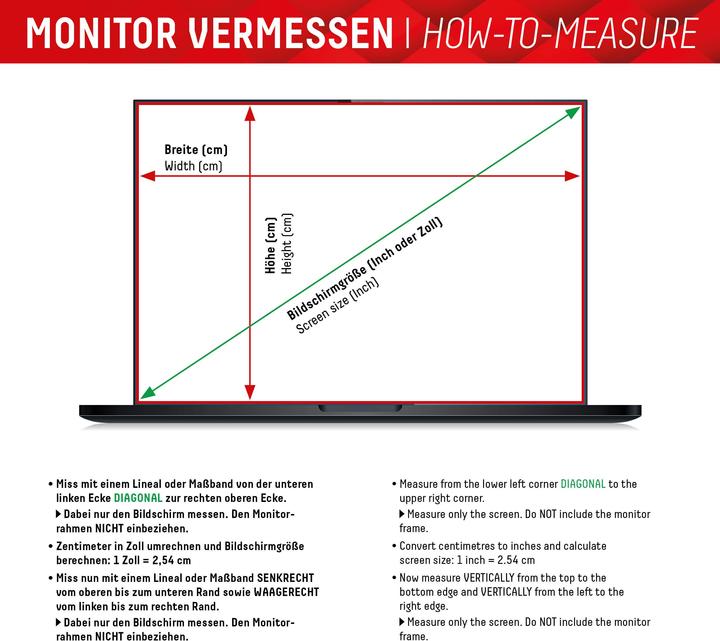 Nährwerte und Zutaten Displex Privacy Safe randlos, Laptop Blickschutzfilter (16", 16 : 10)