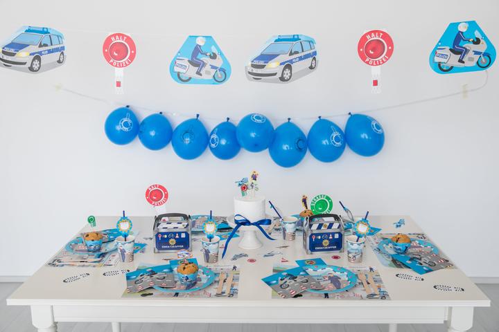 Immagine prodotto DH-Konzept Ciondolo da soffitto della polizia Buon compleanno
