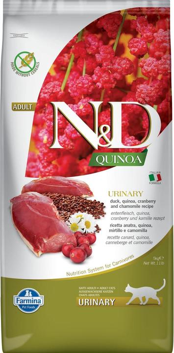 Immagine prodotto Farmina N&D Gatto Quinoa Anatra Urinaria 5 kg (Adulto, 1 pz., 5000 g)