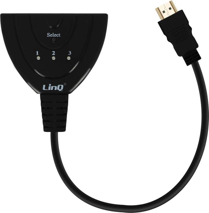 Immagine prodotto LinQ Adattatore multiplo /HUB HDMI maschio a 3x porte HDMI, di - Nero (0.15 m, HDMI)