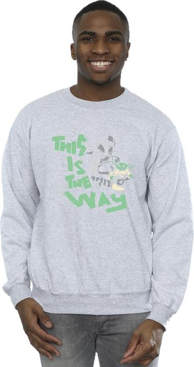 Actual product image Star Wars Mens The Mandalorian This Is The Way Duo Sweatshirt (S)