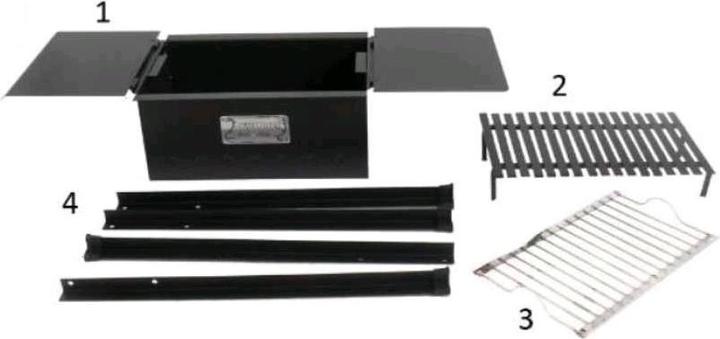 Image du produit Cruccolini ELBA Barbecue au charbon de bois 38x25 cm en acier robuste (38 cm)