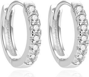 Produktbild Beneto Charming silver earrings with zircons AGUC1664