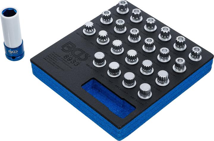 Immagine prodotto BGS Modulo per carrelli portautensili 1/6: set di utensili per bulloni di sicurezza per VAG 23 pz.