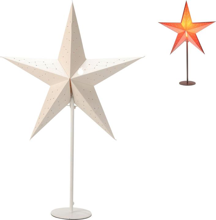Actual product image Mojawo Christmas star table lamp paper star H65cm 220V on/off switch