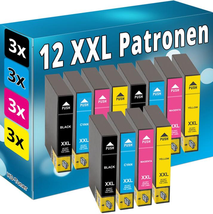 Produktbild Druckfuxx 12x TINTE PATRONEN für EPSON Stylus SX420W SX425W SX435W SX440W BX305F