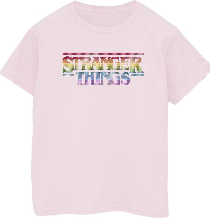 Produktbild Netflix Stranger Things Rainbow Dot Logo TShirt (S)