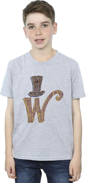 Immagine prodotto Willy Wonka & the Chocolate Factory W Logo Hat Maglietta Ragazzi (152, 158)