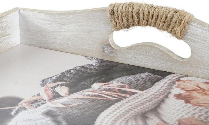 Actual product image DKD Home Decor Tablettset Bunt 40 x 30 x 6 cm Holz MDF (2 Stück)