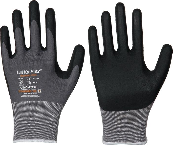Produktbild Leipold Handschuhe LeiKaFlex 1466 Grösse 9 grau EN420+EN388 PSA-Kategorie II (9)