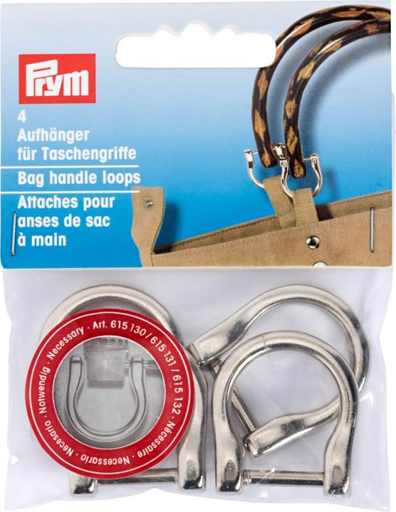 Produktbild Prym Taschengriff Aufhänger 18 mm Silber 4 Stück