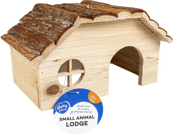 Produktbild EBI Duvo+ Holzlodge mit Rindendach Nager