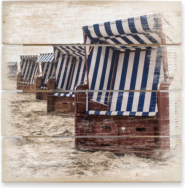 Immagine prodotto Trenddeko Sedia da spiaggia su Norderney (40 x 41,5 cm)