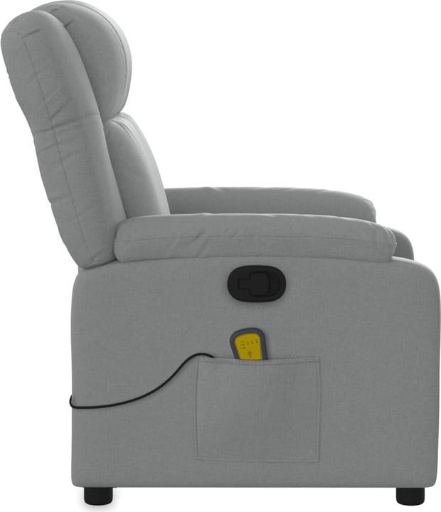 Produktbild VidaXL Massagesessel Hellgrau Stoff,Farbe: Hellgrau,Material: Stoff